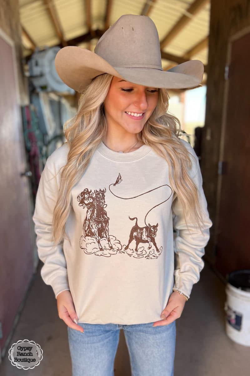 Breakaway Roper Sweatshirt - Also in Plus Size