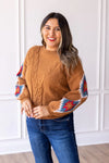 Terracotta Aztec Sweater - Also in Plus Size