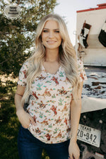 Vintage Cowboy Cactus Top - Also in Plus Size