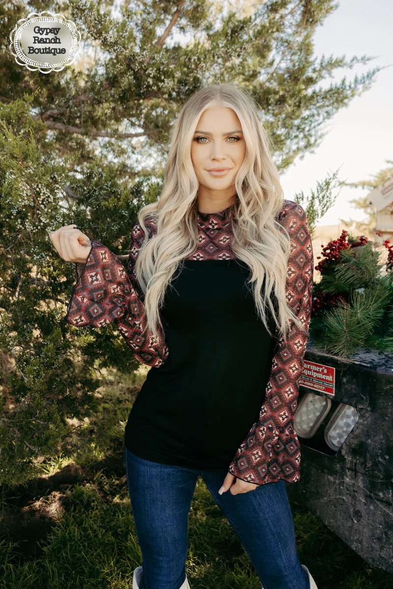Nothin to Lose Aztec Top - Also in Plus Size