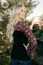 Nothin to Lose Aztec Top - Also in Plus Size