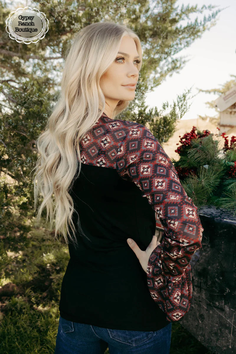 Nothin to Lose Aztec Top - Also in Plus Size