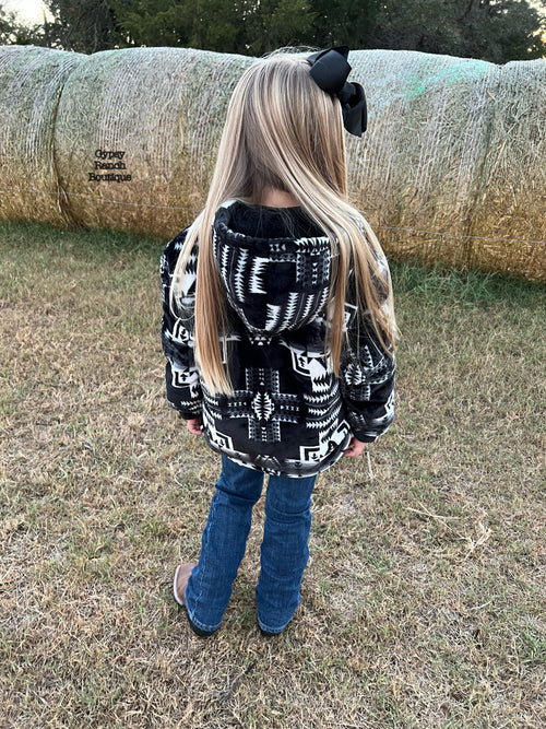 Jackson Hole Black Kids Softest Aztec Jacket