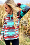 Texas Rain Pullover Top- Also in Plus Size