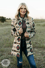 Las Cruces Aztec Blazer Jacket - Also in Plus Size