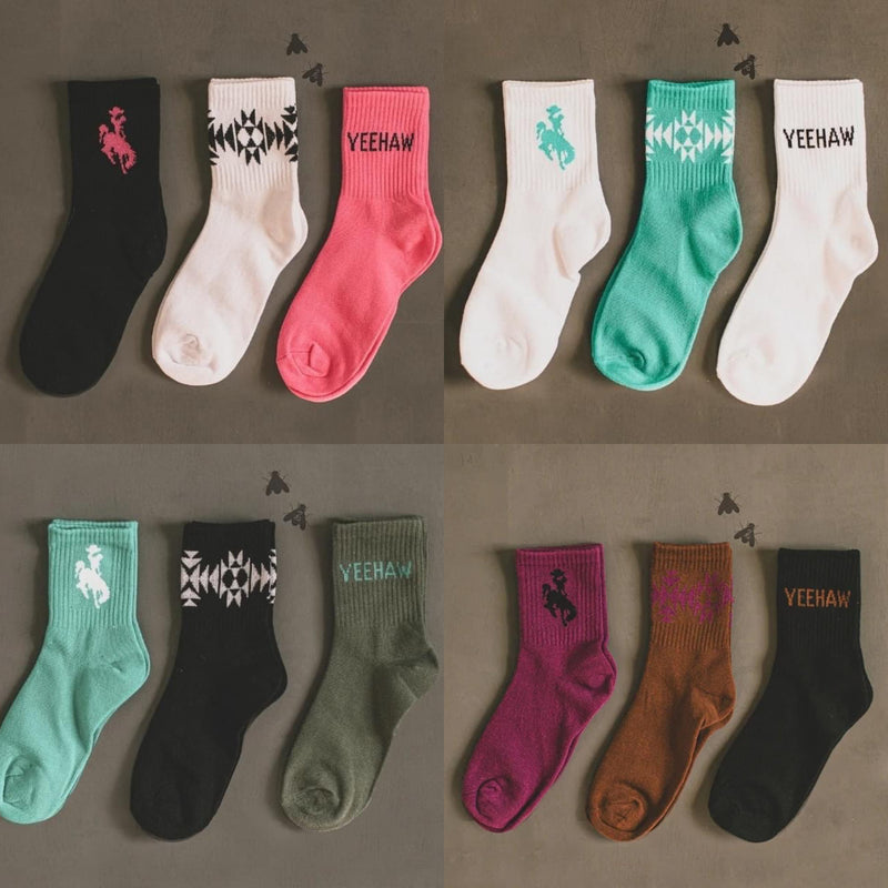 The Cowgirl in you Socks -3 pack