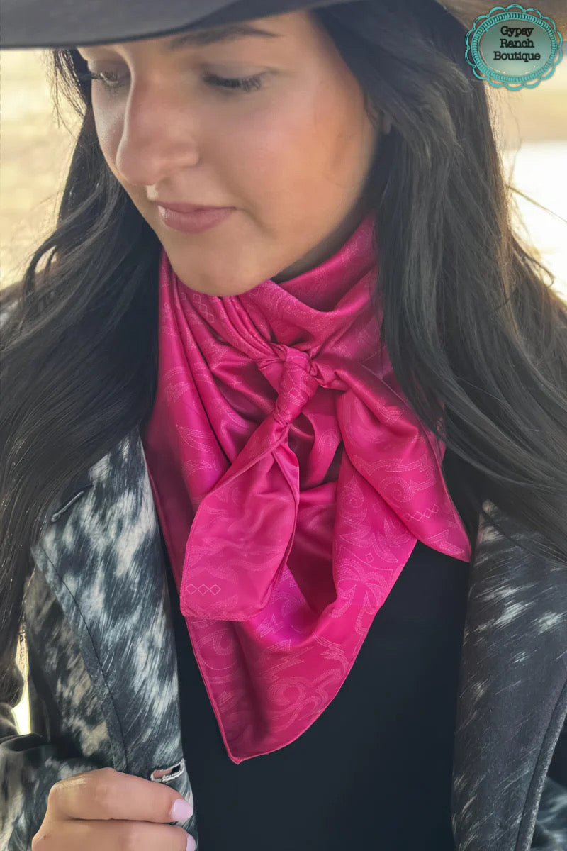 Let’s Go Girls Pink Boot Stitch Wild Rag