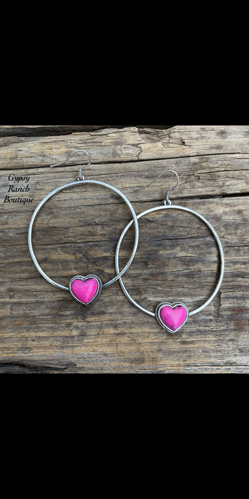 All Around Heatrs Hoop Earrings