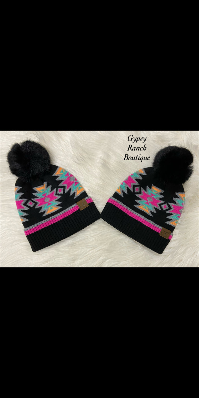 Lodge Fever Aztec Pom Beanie
