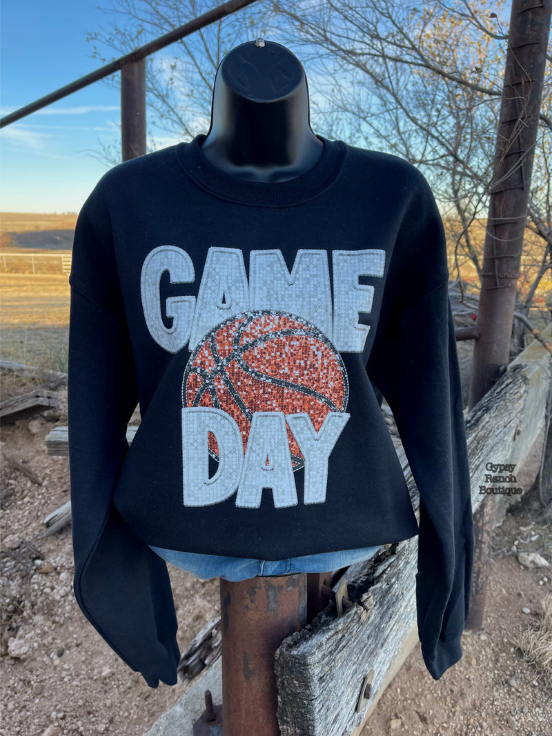 Game Day Basketball Sweatshirt - Also can in Plus Size