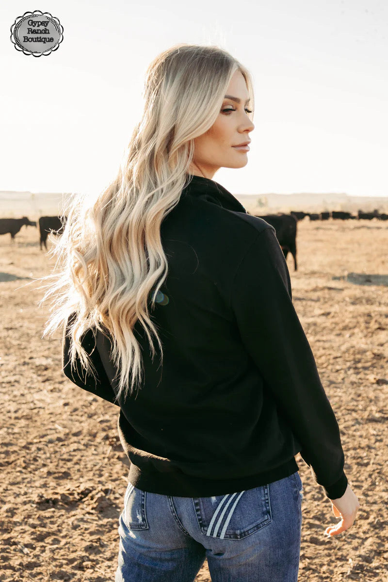 Midnight Manhattan Cross Pullover Top - Also in Plus Size