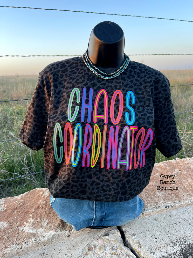 Chaos Coordinator on Leopard Tee - Also in Plus Size