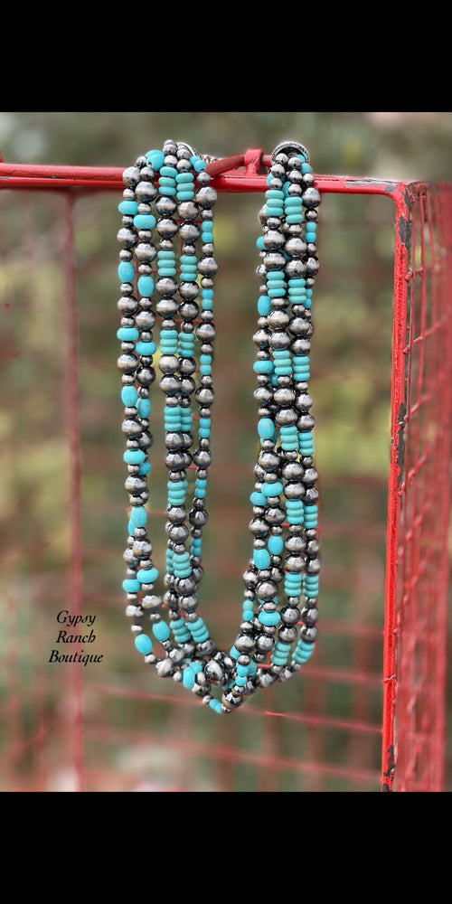 Full of Grace Turquoise Multi Layer Necklace