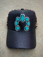 Turquoise Squash and Leopard Cap