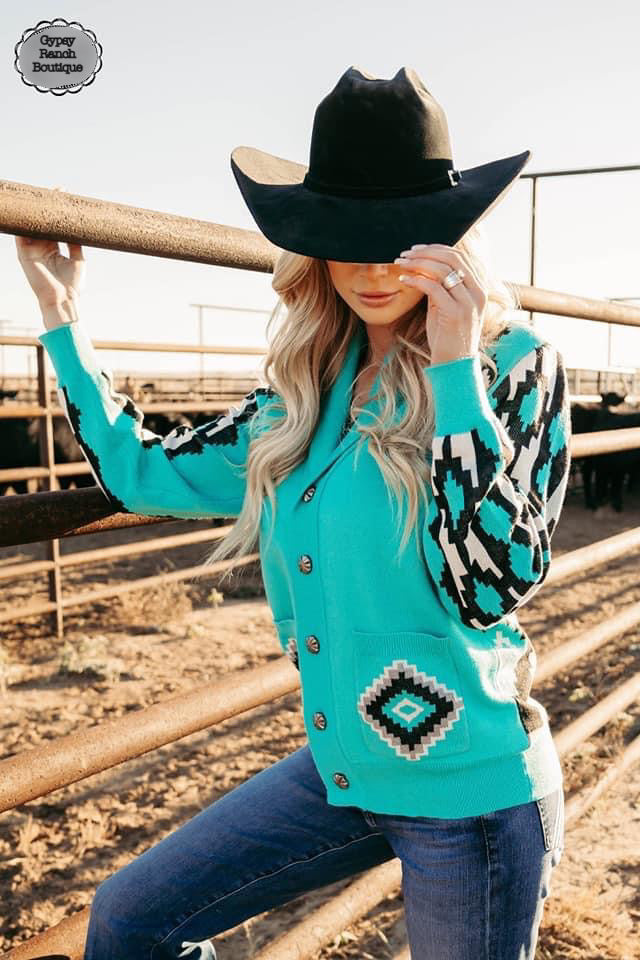 Dawsons Kreek Aztec Cardigan - Also in Plus Size