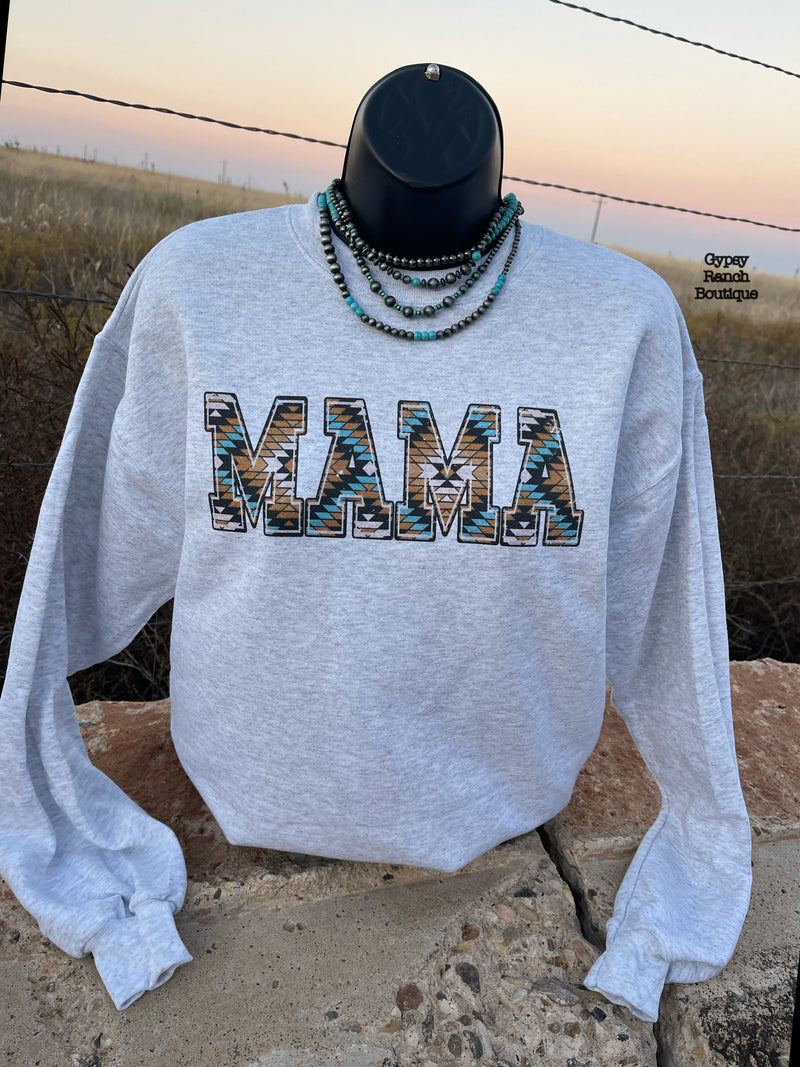 MAMA Aztec Sweatshirt - Also can in Plus Size