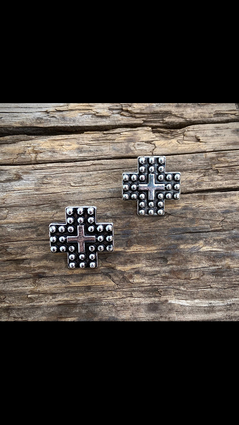 Alysa Cross Post Earrings