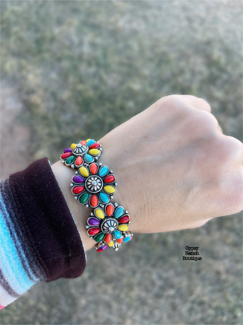 Boulder Multi Color Turquoise Bracelet