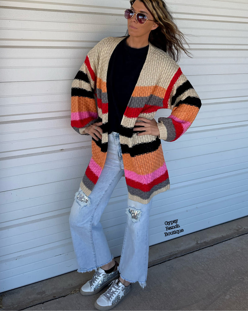 Midtown Stripe Cardigan - Also in Plus Size Dr.