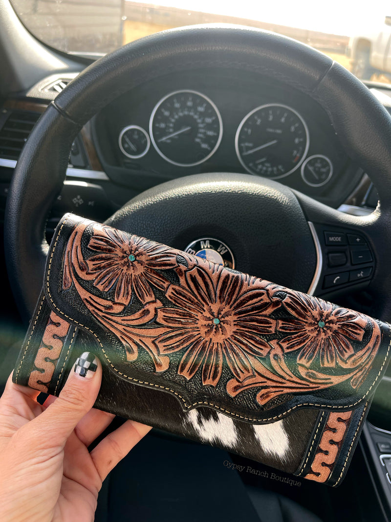 Crawford Leather Tooled Wallet