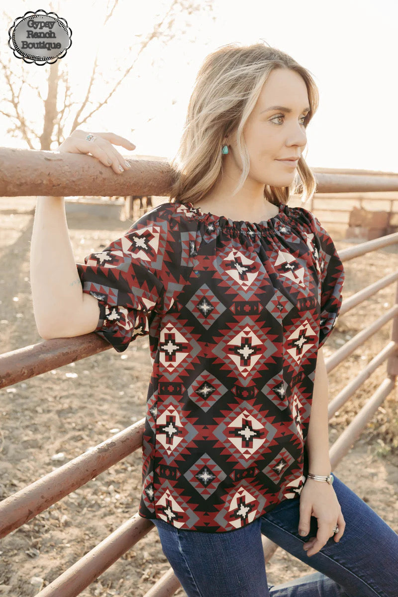 EL Reno Aztec Top - Also in Plus Size