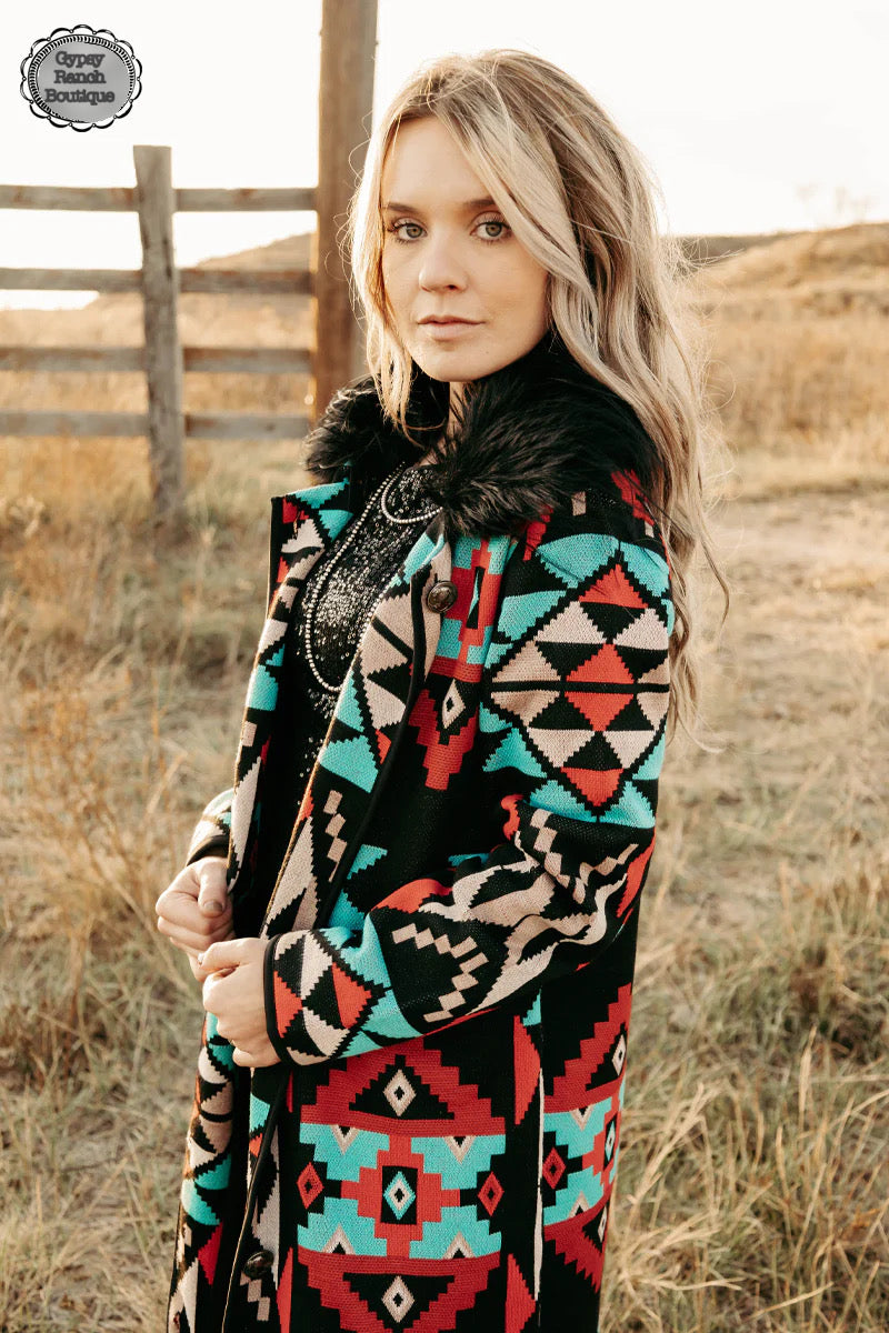 South Ridge Aztec Jacket- Also in Plus Size