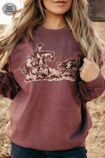 Cowboy Cutter Sweatshirt - Also in Plus Size