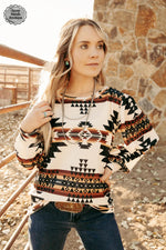 Himalyian Aztec Top - Also in Plus Size