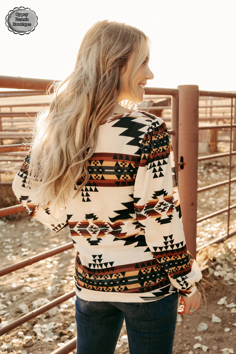 Himalyian Aztec Top - Also in Plus Size