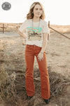 Walking West Rust Denim Jeans