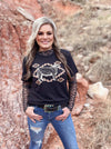 Cattle & Aztec Mesh Layering Top - Also in Plus Size