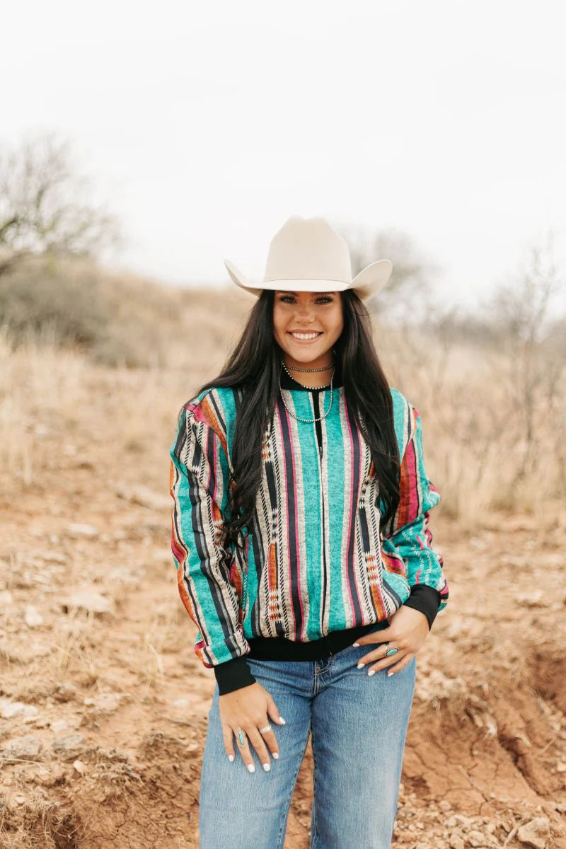 Long Time Coming Serape Jacket - Also in Plus Size