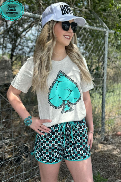 All In Turquoise Shorts - Also in Plus Size