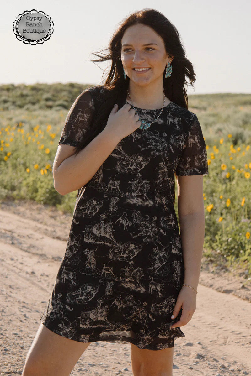 On Rodeo Trail Mesh Dress - Also in Plus Size