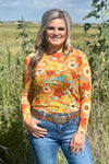 Blissfully Blessed Fall Mesh Layering Top - Also in Plus Size