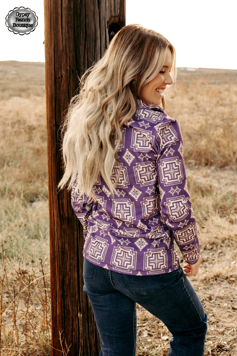 Harper Valley Purple Pullover - Also in Plus Size