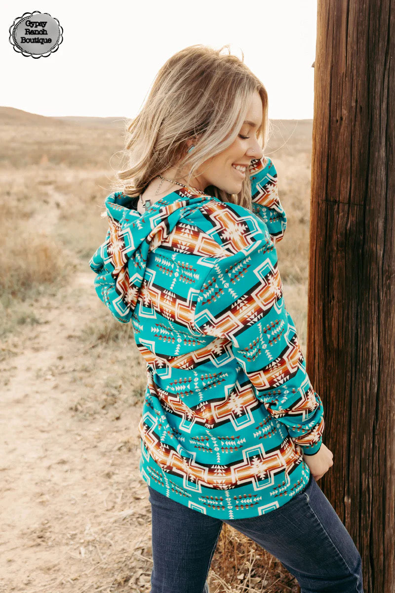 No Limits Aztec Zip Up Jacket - Also in Plus Size