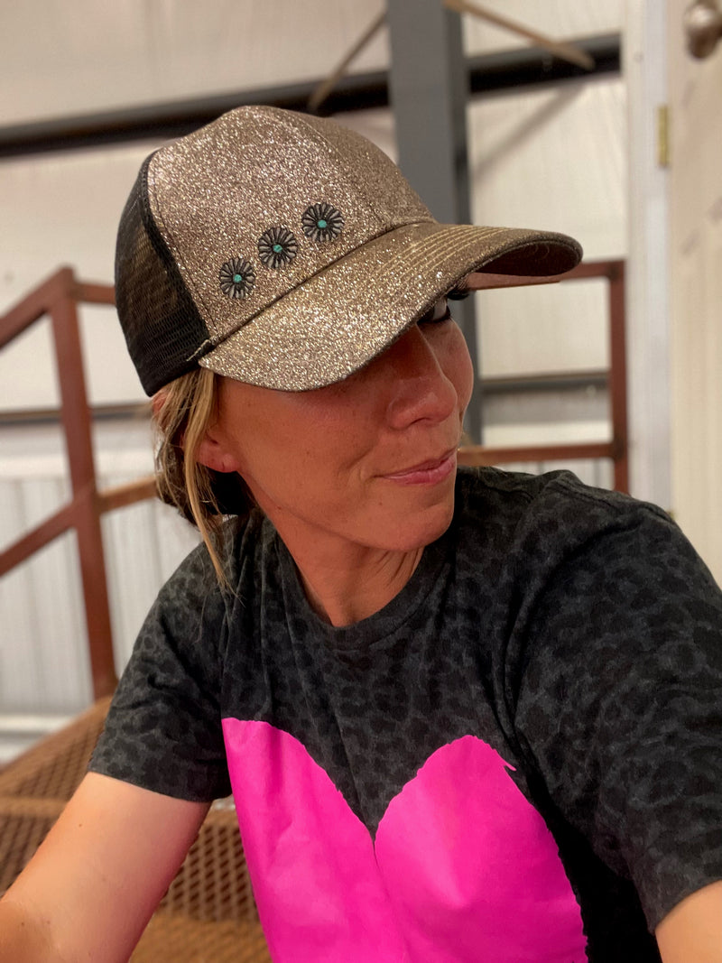 My Concho Ways Glitter Cap
