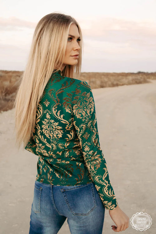 Bellagio Fountain Mesh Layering Top - Also in Plus Size