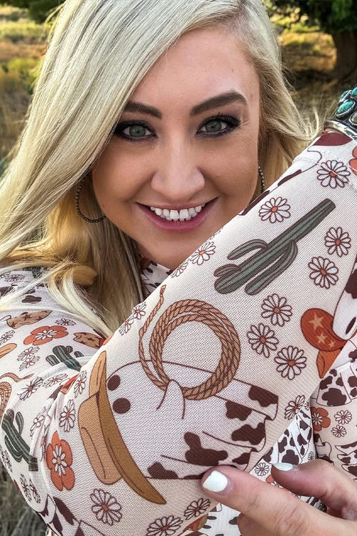 Hauntin’ The Range Mesh Layering Top - Also in Plus Size