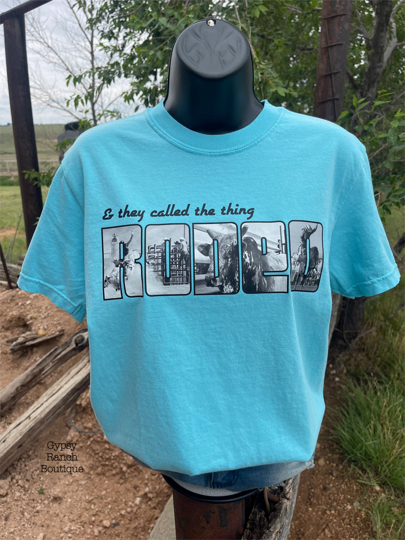 They Call the Thing RODEO Turquoise Top - Also in Plus Size