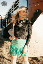 The Plaza Black Mesh Layering Top - Also in Plus Size