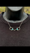 Snaffle Bit Turquoise Necklace