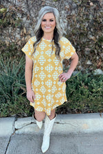 Miss Daisy Aztec Dress - Also in Plus Size