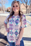 Lamar Aztec Top - Also in Plus Size