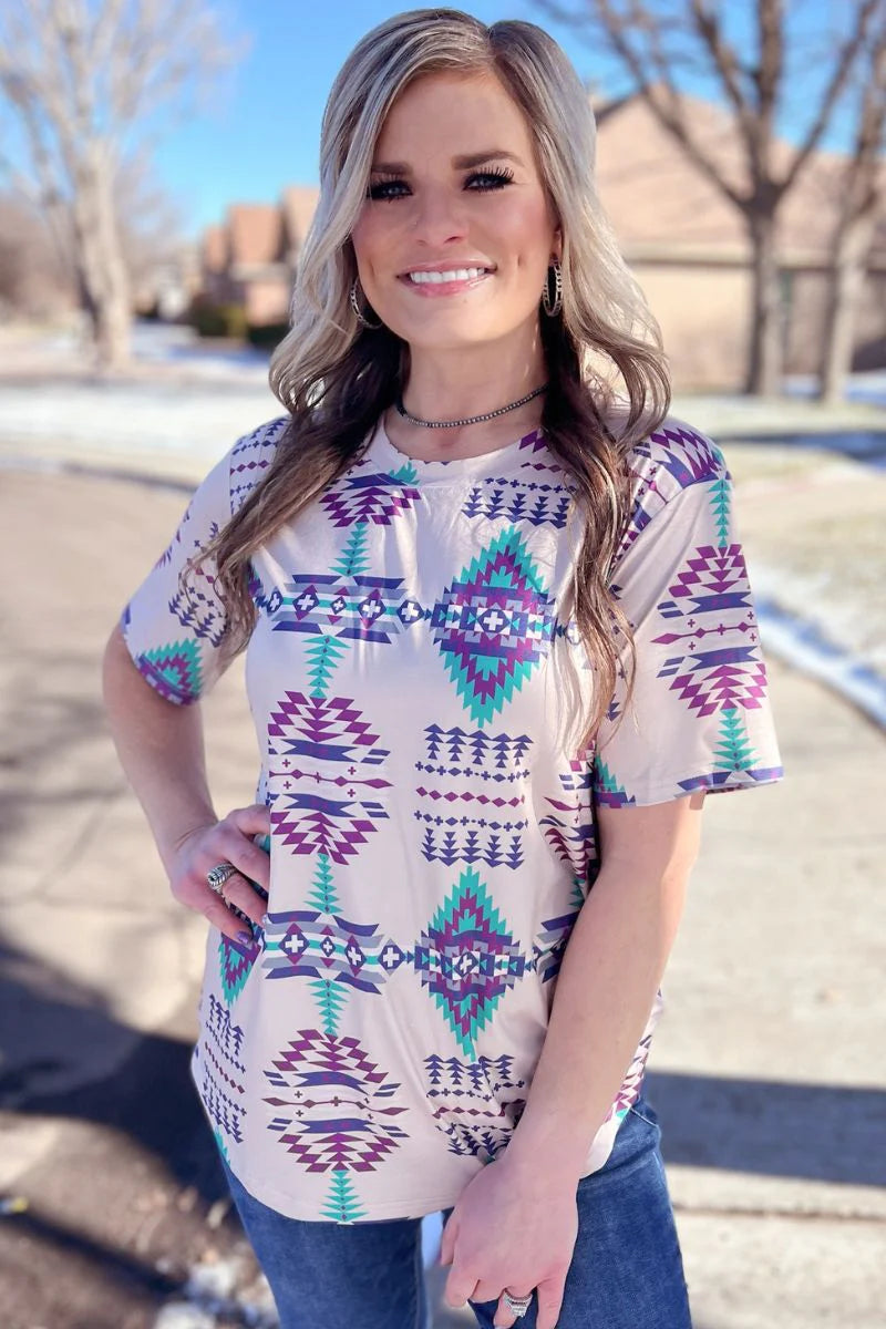 Lamar Aztec Top - Also in Plus Size