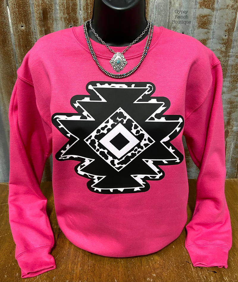 Arizona Aztec Pink Sweatshirt - Also can in Plus Size