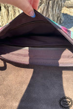 BayTown Leather Tooled Serape Purse Bag