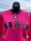 Rodeo Patch Pink Sweatshirt - Also in Plus Size