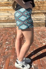 Caprock Aztec Shorts - Also in Plus Size